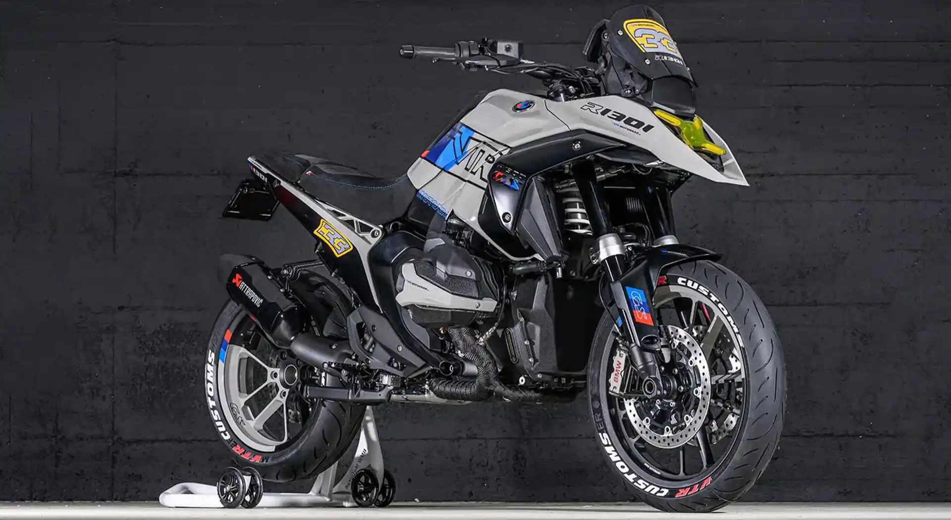 BMW R 1300 GS Adventure Motorcycle Transformed Into a Supermoto for The Circuit